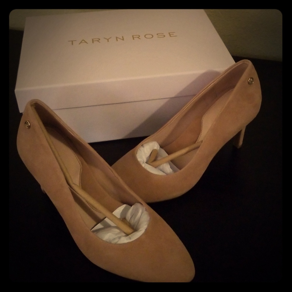 Taryn Rose Tamara Silky Suede Pump